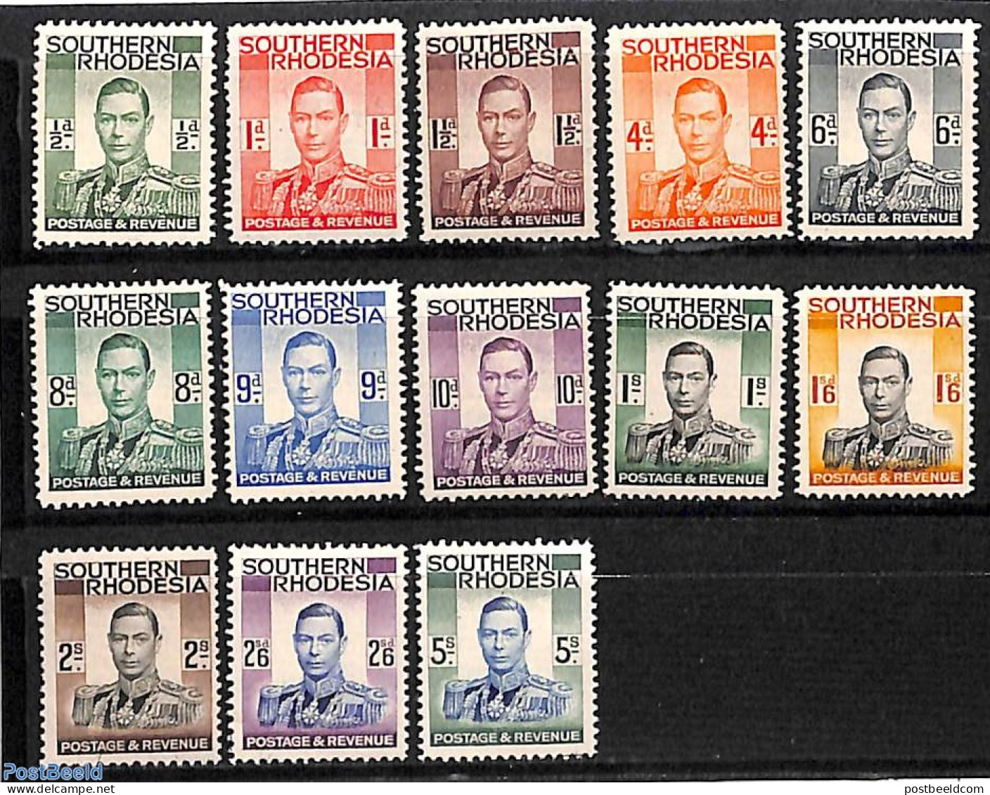 Rhodesia, Southern 1937 Definitives 13v, Unused (hinged) - Sonstige & Ohne Zuordnung