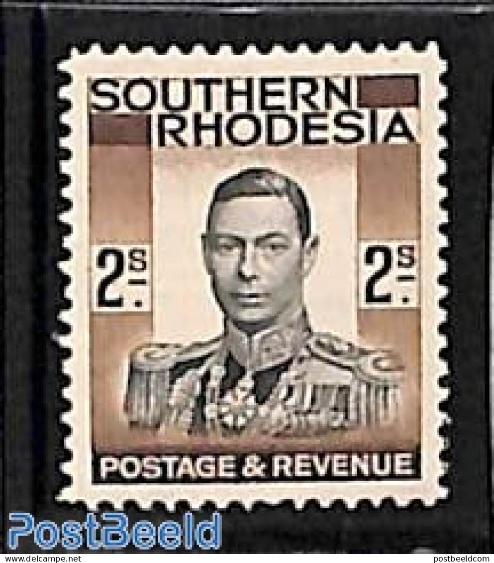 Rhodesia, Southern 1937 2Sh, Stamp Out Of Set, Mint NH - Sonstige & Ohne Zuordnung