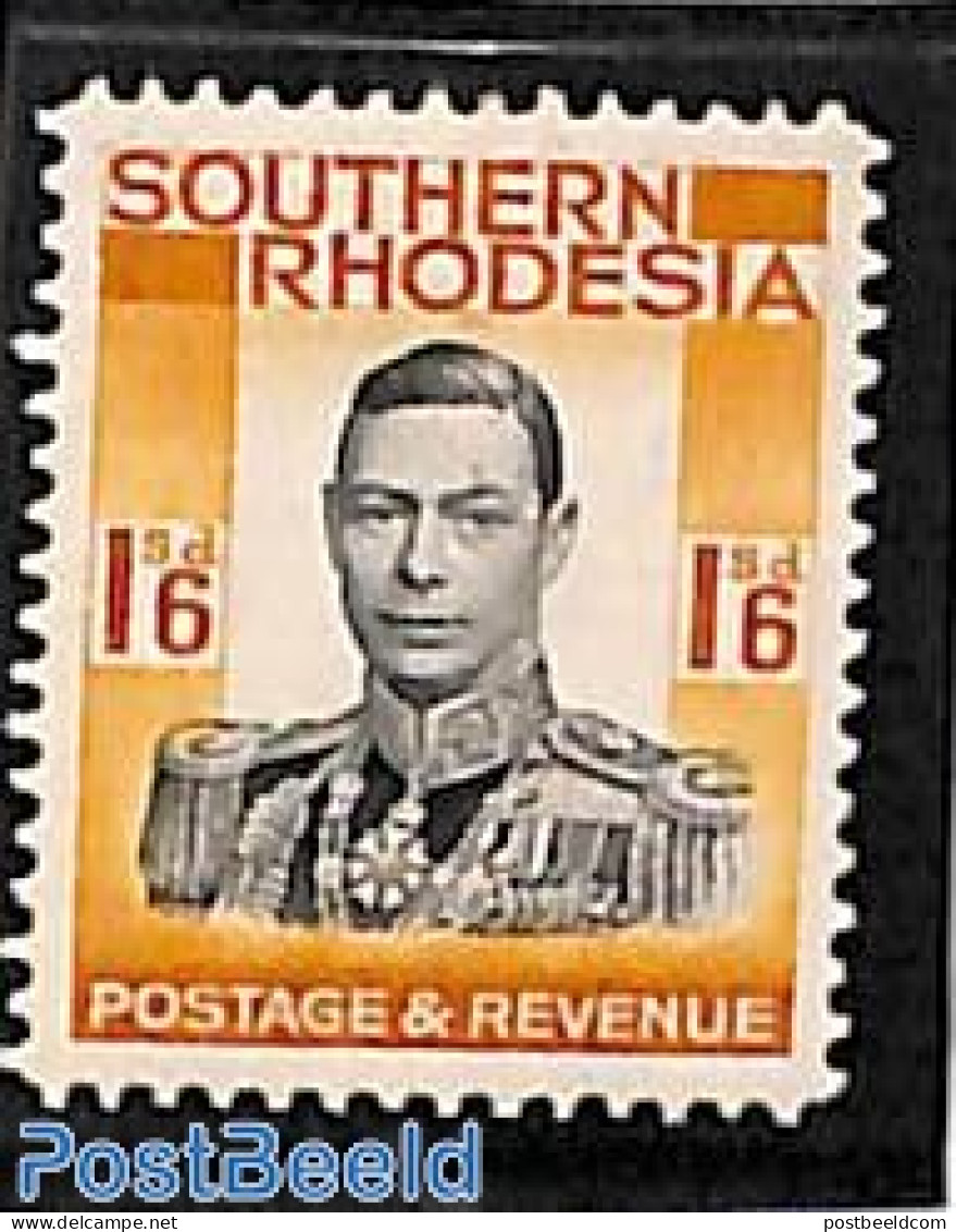 Rhodesia, Southern 1937 1/6Sh, Stamp Out Of Set, Mint NH - Sonstige & Ohne Zuordnung