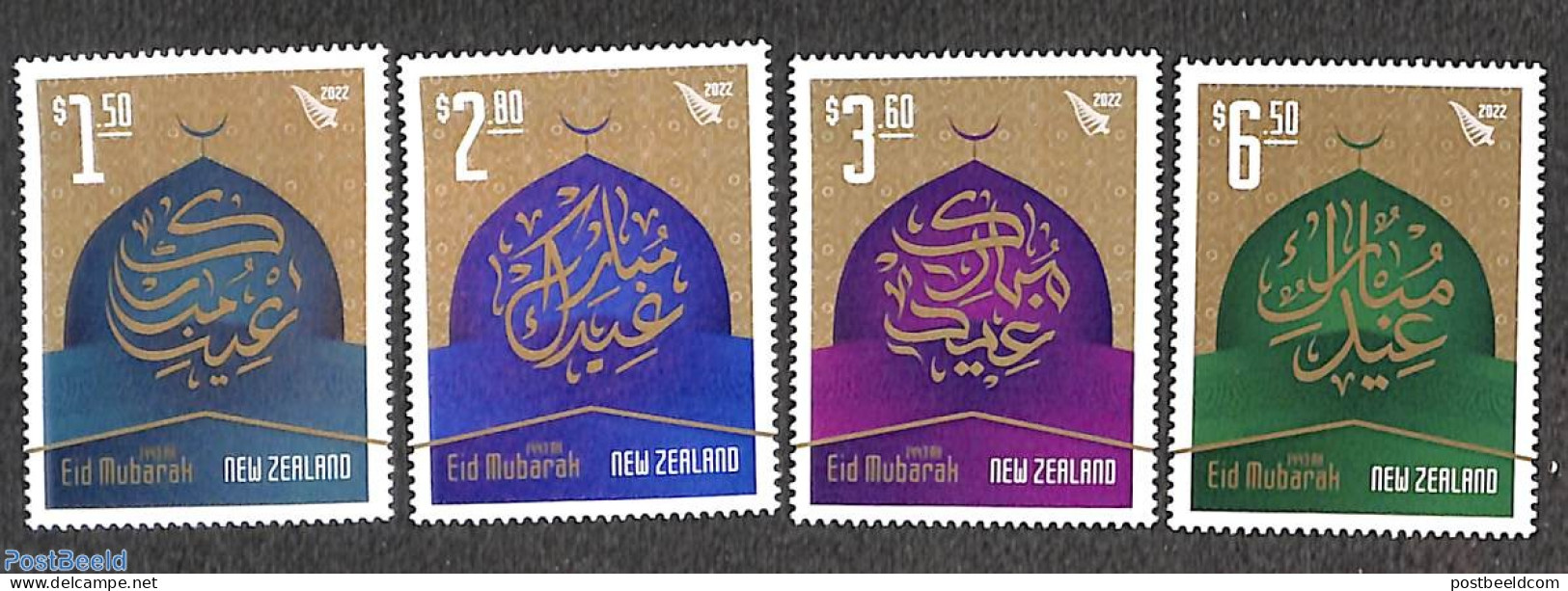 New Zealand 2022 Eid Mubarak 4v, Mint NH - Ongebruikt