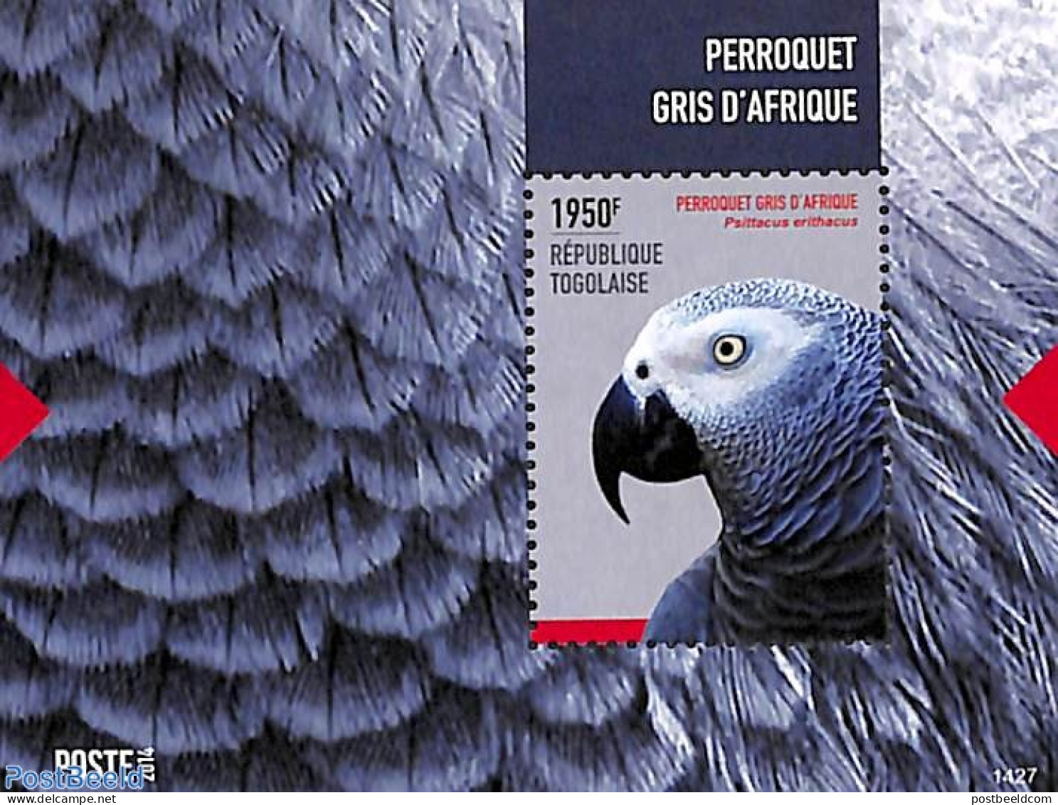 Togo 2014 Parrot S/s, Mint NH, Nature - Birds - Parrots - Togo (1960-...)