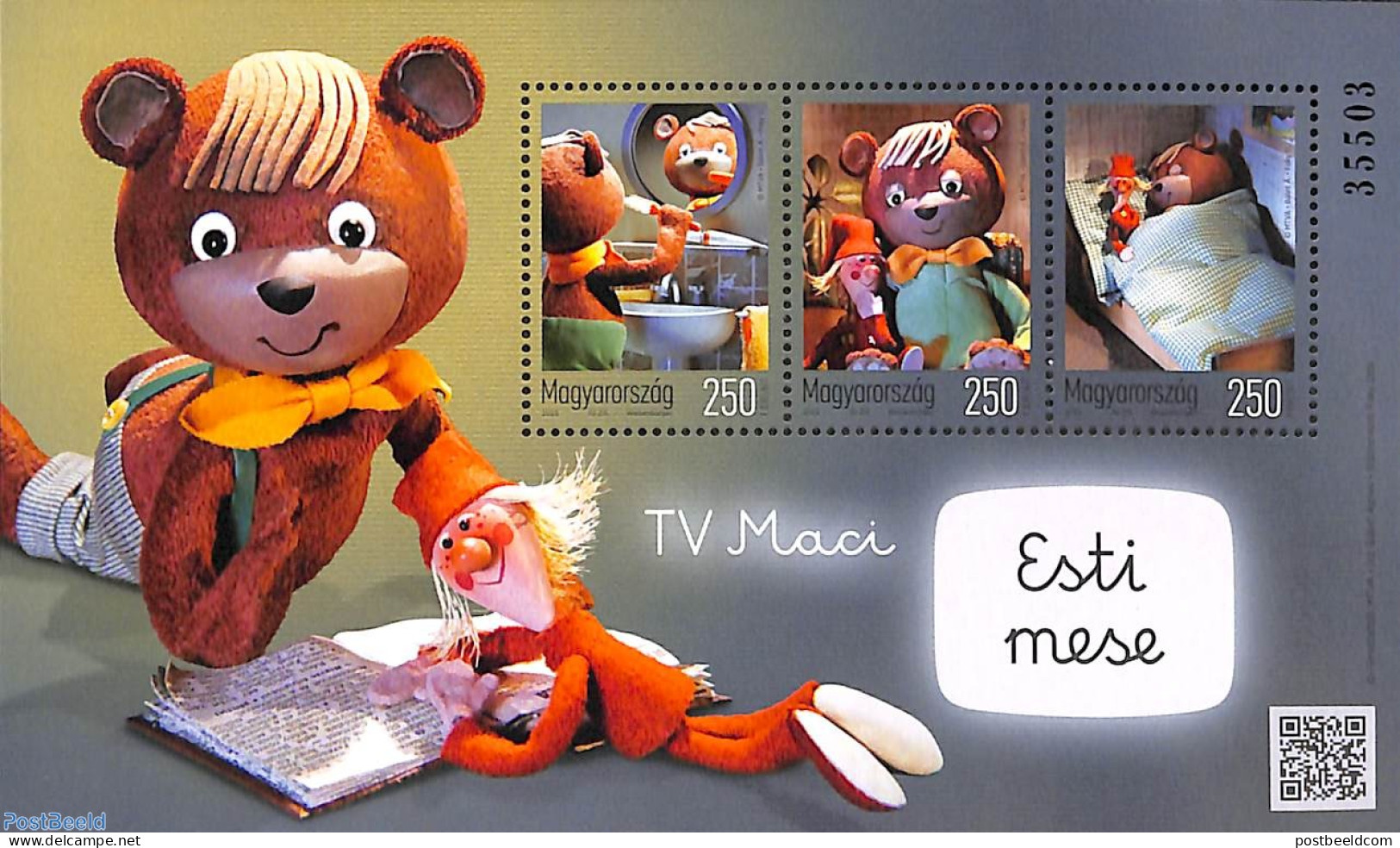 Hungary 2023 TV Maci S/s, Mint NH, Various - Teddy Bears - Unused Stamps