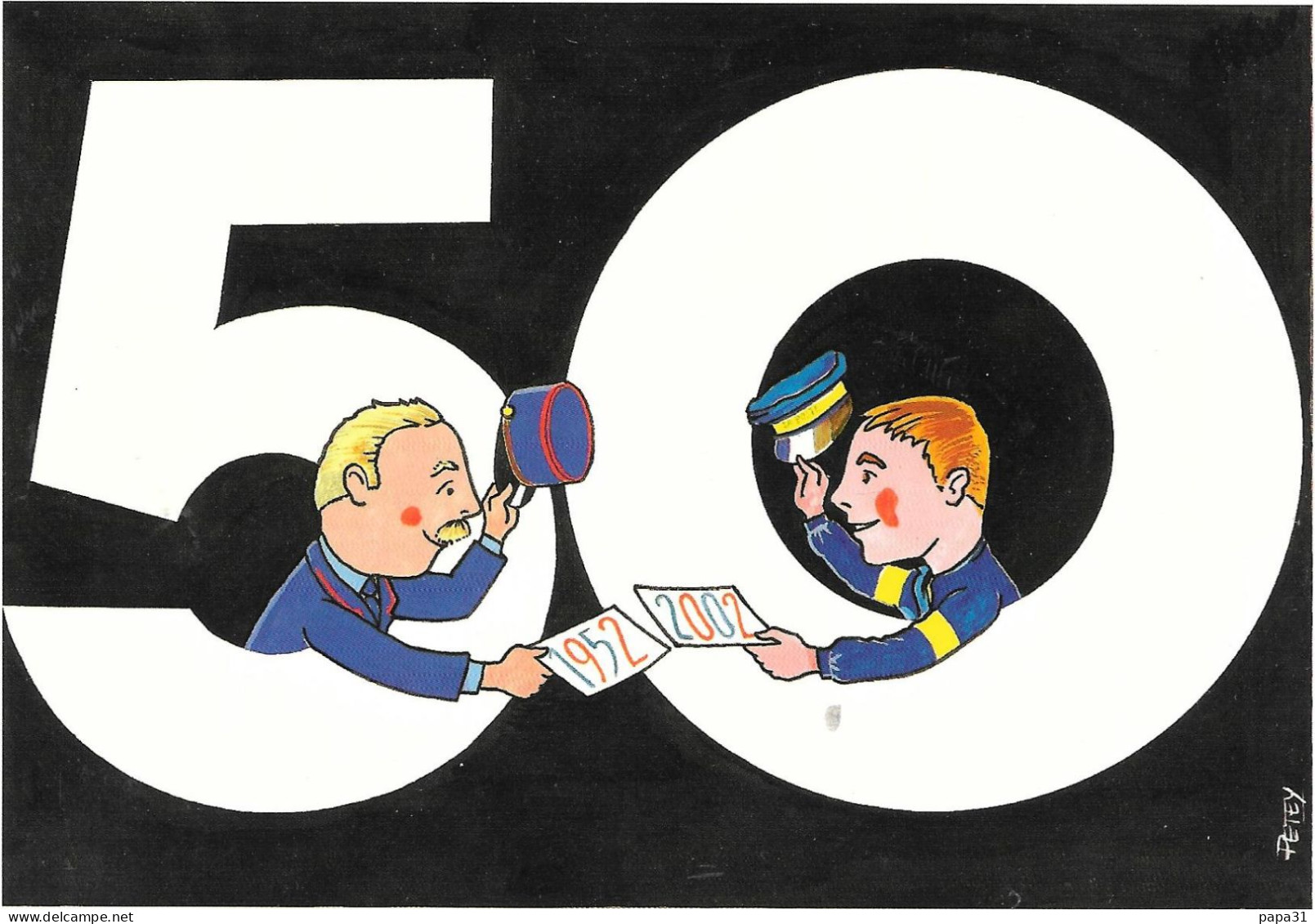 50 Ans  Union Des Philatéliste De La Poste Et De France Dessinateur : Jean-Marie Pety - Postal Services