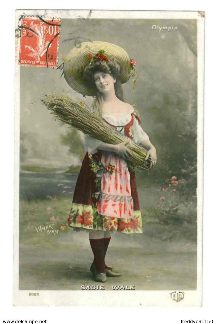 Artiste . Femme . Sadie Wale . Walery . Olympia . 1909 - Entertainers