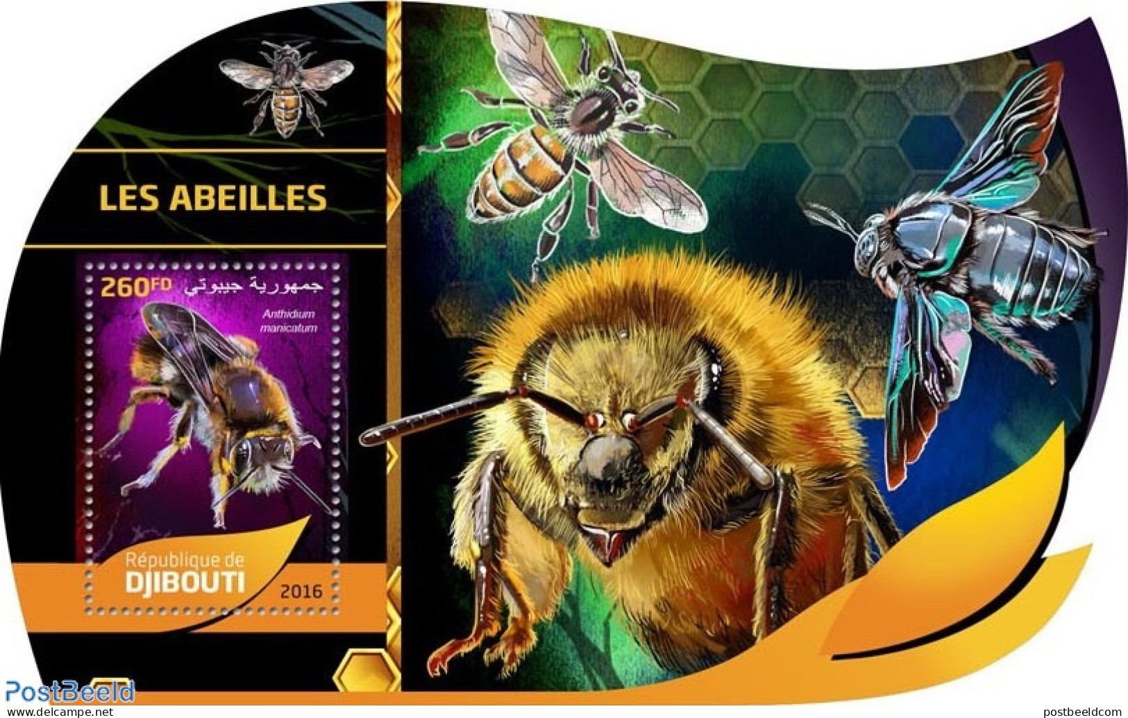 Djibouti 2016 Bees, Mint NH, Nature - Bees - Dschibuti (1977-...)