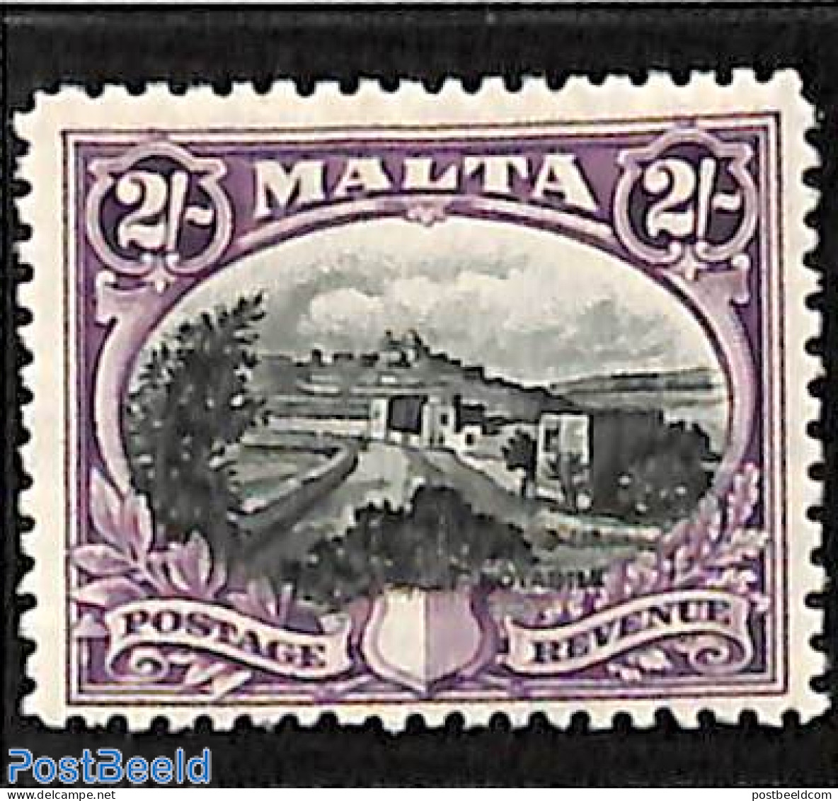 Malta 1930 2sh, Stamp Out Of Set, Mint NH - Malte