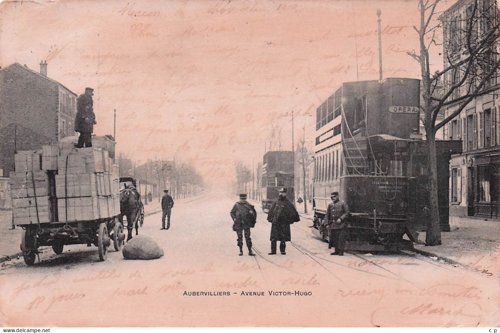 Aubervilliers - Avenue  Victor Hugo   - Tramway -   CPA °J - Aubervilliers