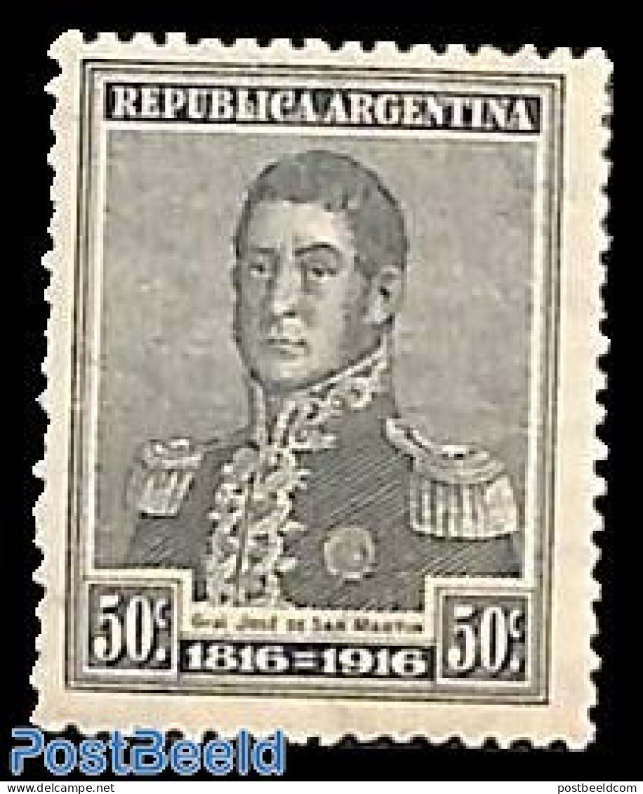 Argentina 1917 50c, Stamp Out Of Set, Unused (hinged) - Neufs