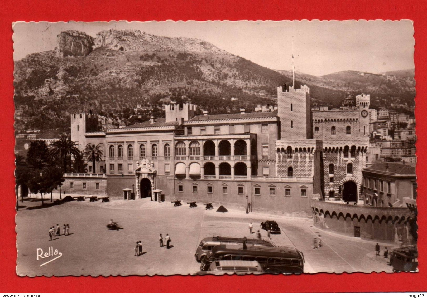 (RECTO / VERSO)  MONACO EN 1952 - LE PALAIS DU PRINCE - BEAU TIMBRE DE MONACO ET CACHET - FORMAT CPA - Palais Princier