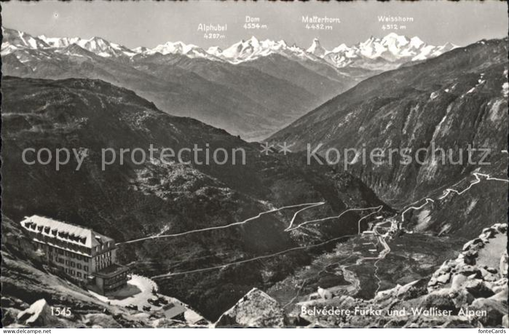 11761941 Furka Walliser Alpen Dom Alphubel Weisshorn Furka - Otros & Sin Clasificación