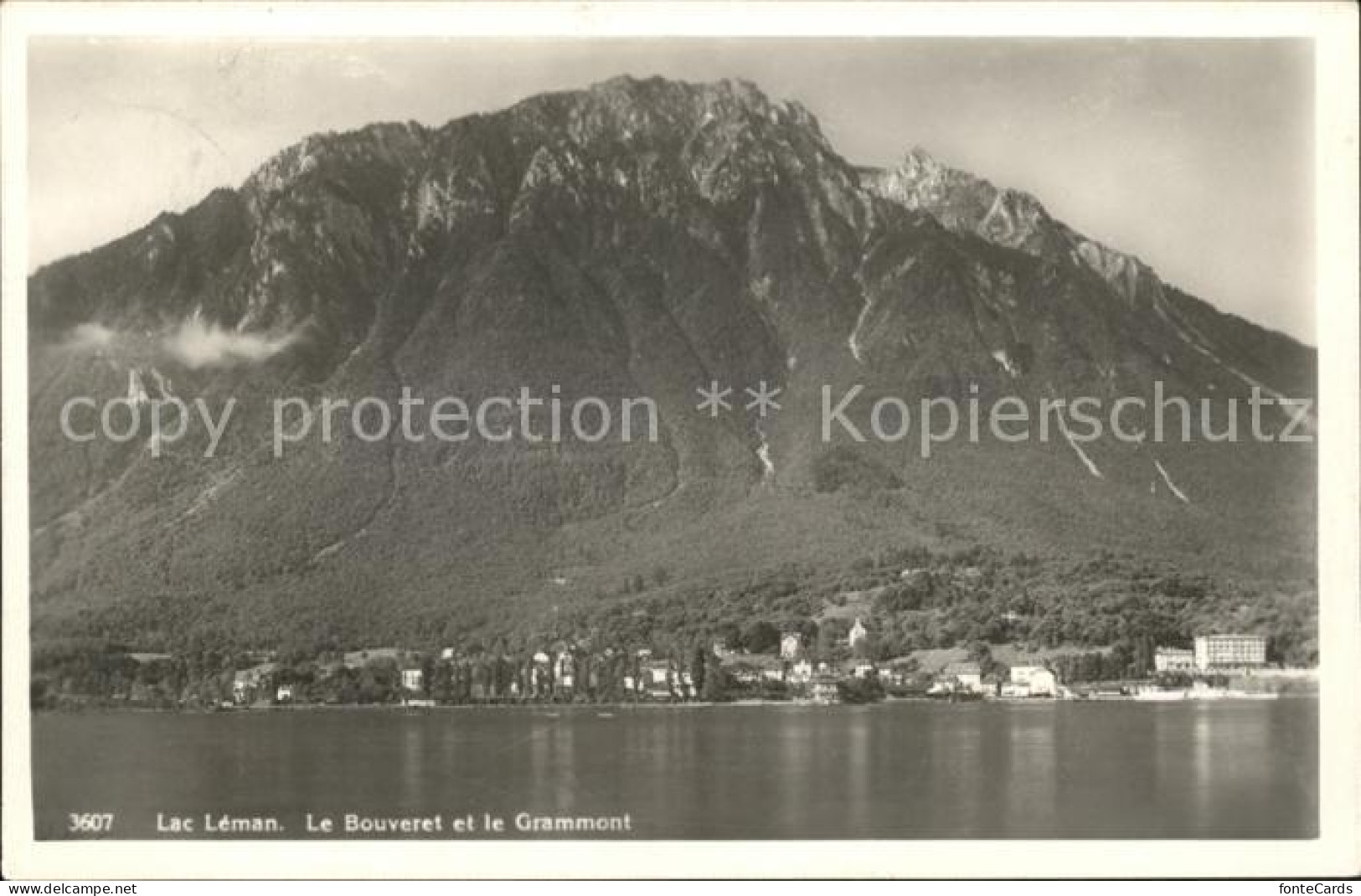 11761900 Lac Leman Genfersee Le Bouveret Et Le Grammont Genf - Otros & Sin Clasificación