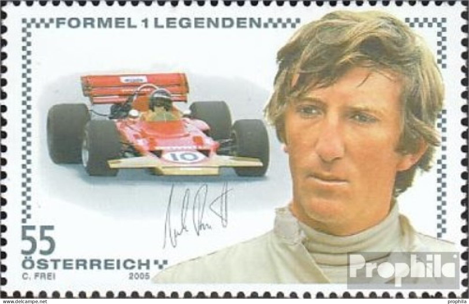Österreich 2535 (kompl.Ausg.) Postfrisch 2005 Formel-1 - Rindt - Unused Stamps