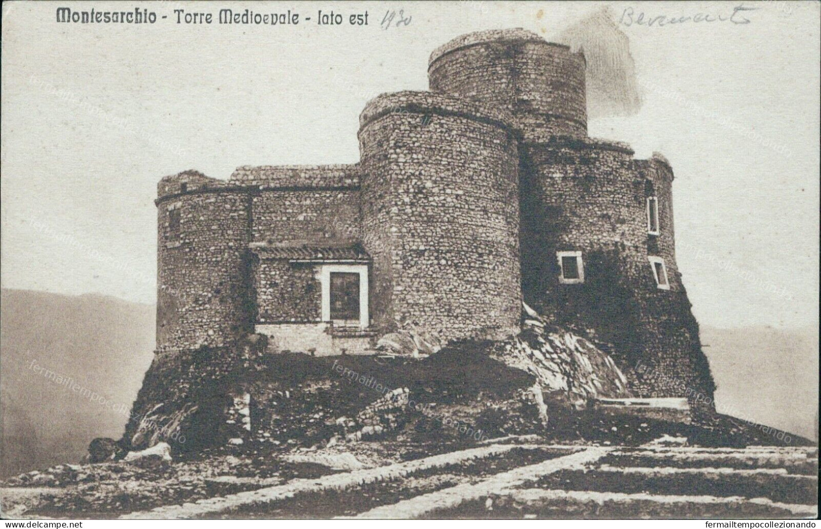 Cr68 Cartolina Montesarchio Torre Medioevale  Provincia Di Benevento Campania - Benevento