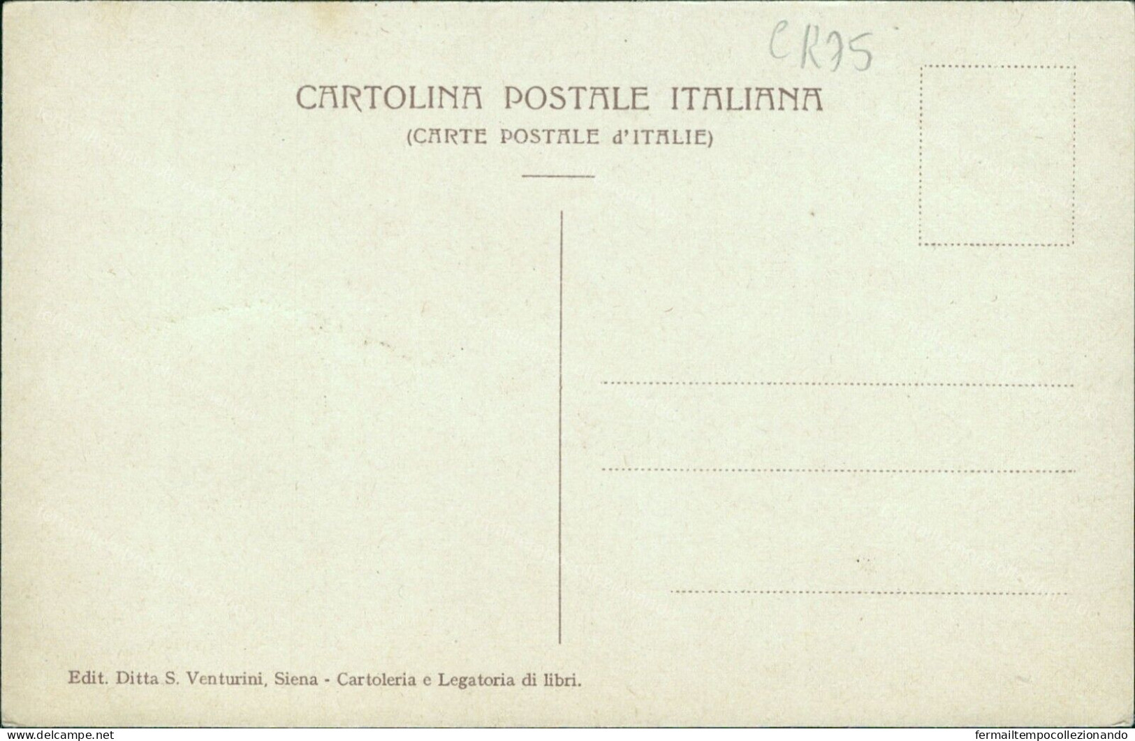 Cr75  Cartolina I 17 Paggi Delle Storiche Contrade Di Siena Chiocciola - Siena