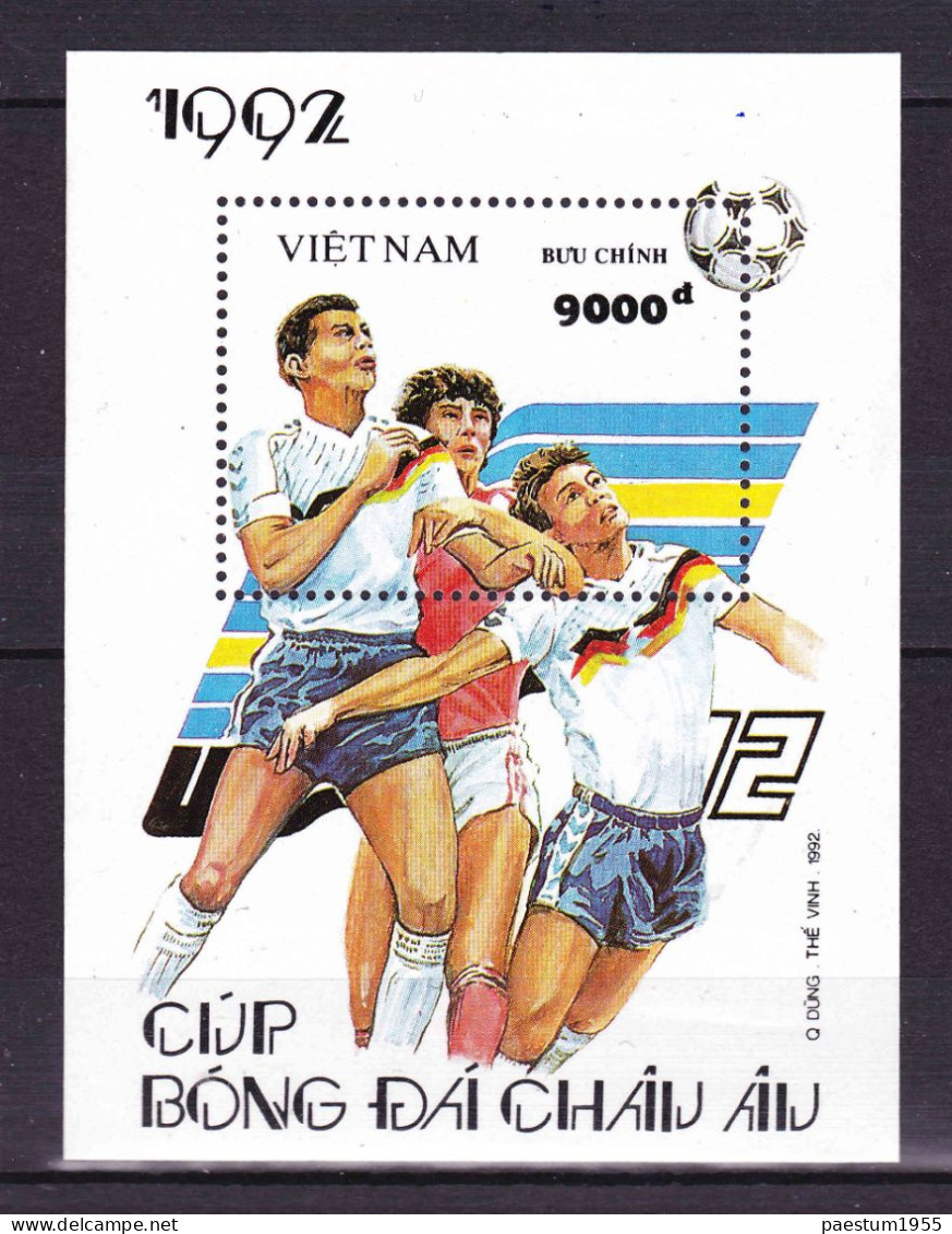 Feuillet Neuf** MNH 1992 Viêt-Nam Vietnam "Euro'92" Championnat D'Europe De Football Mi:VN BL99 Yt:VN BF74 - Viêt-Nam