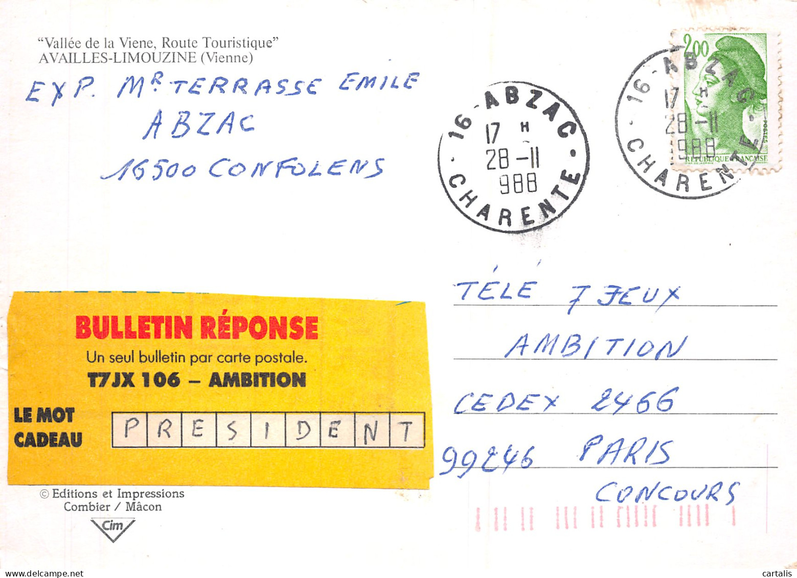 86-AVAILLES LIMOUZINE-N°C4085-A/0083 - Availles Limouzine