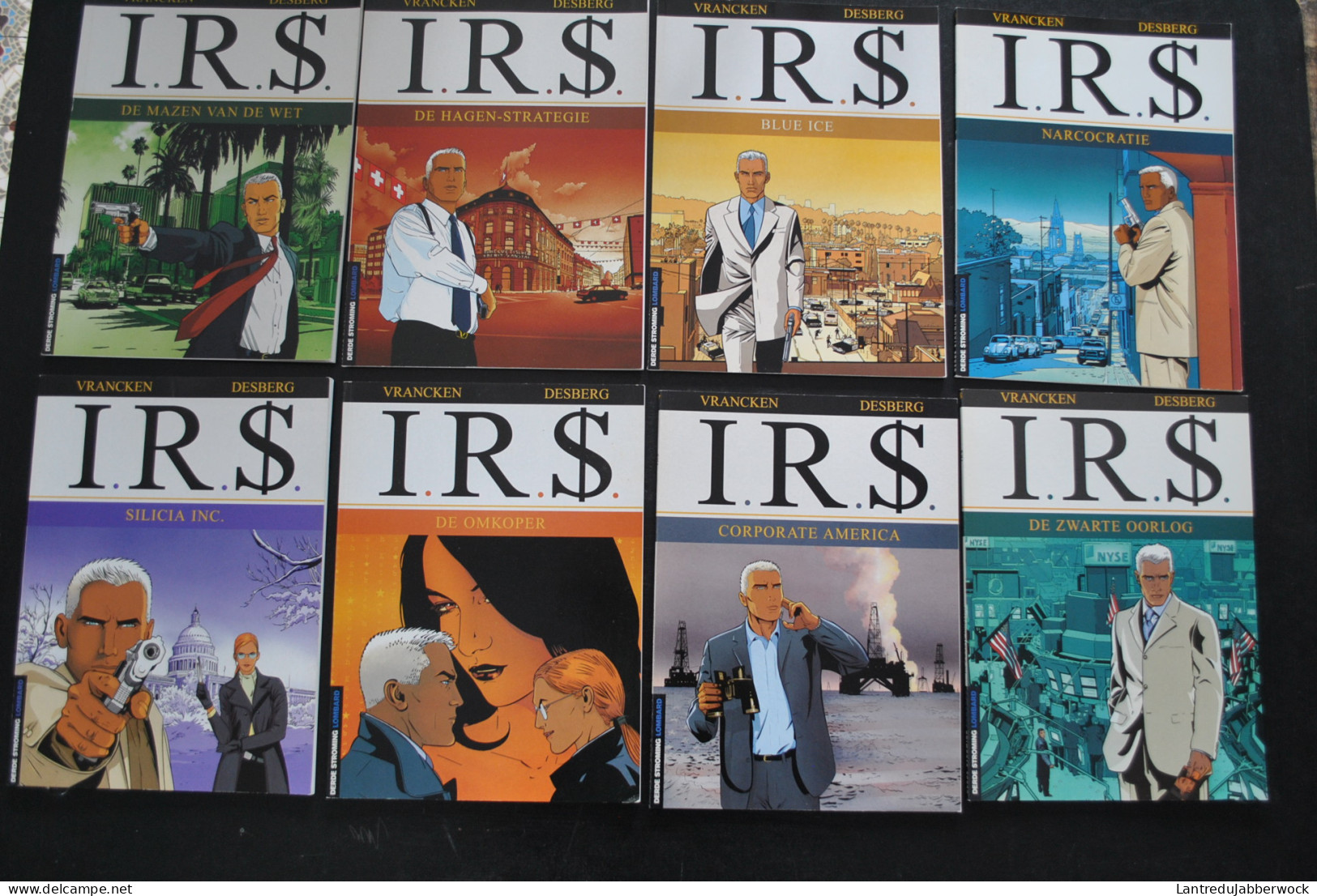I.R.S IRS Collectie Van De Eerste 8 Albums In Originele Uitgave  VRANCKEN DESBERG Deel 1 2 3 4 5 6 7 8 - Andere & Zonder Classificatie