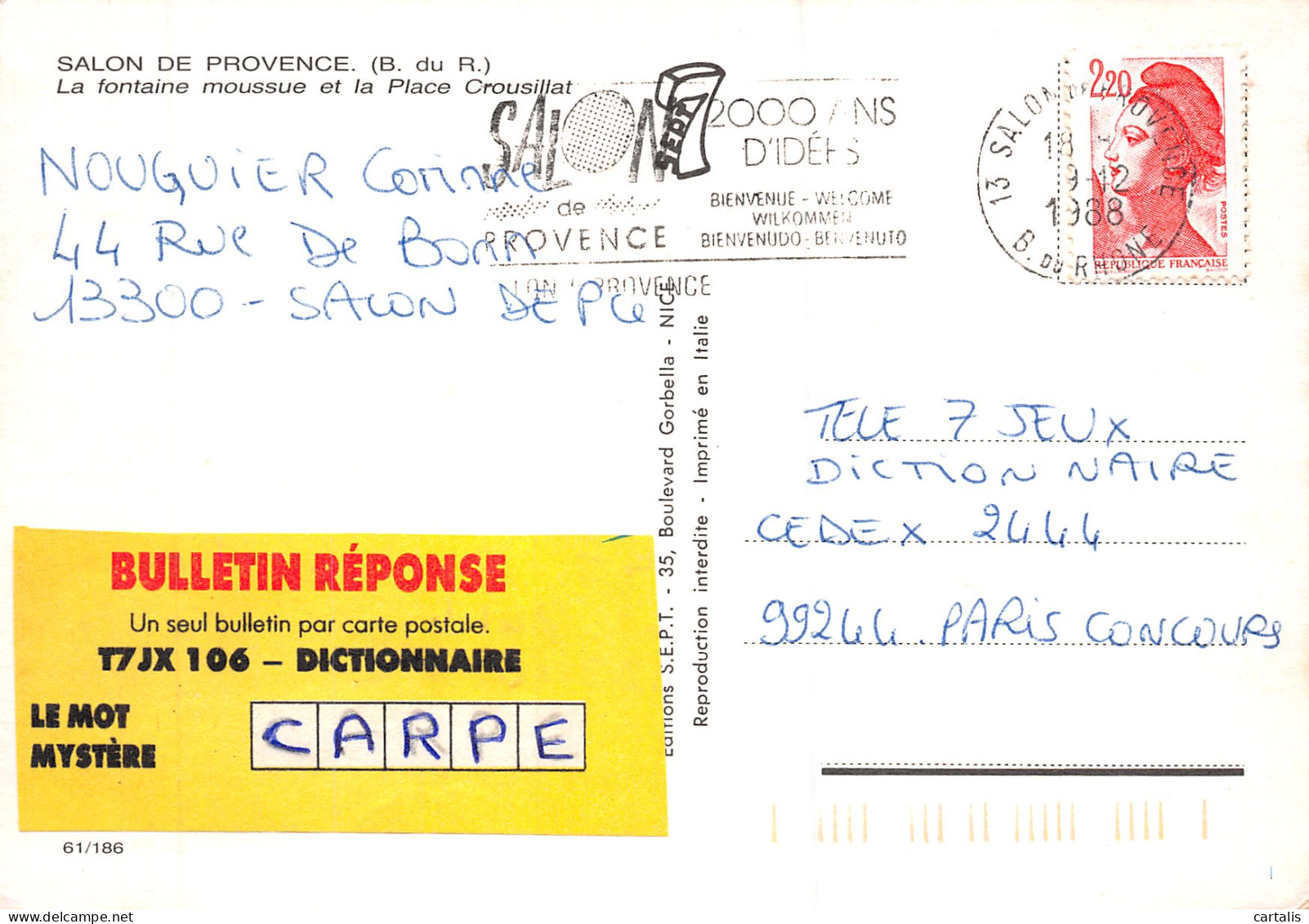 13-SALON DE PROVENCE-N°C4085-C/0371 - Salon De Provence