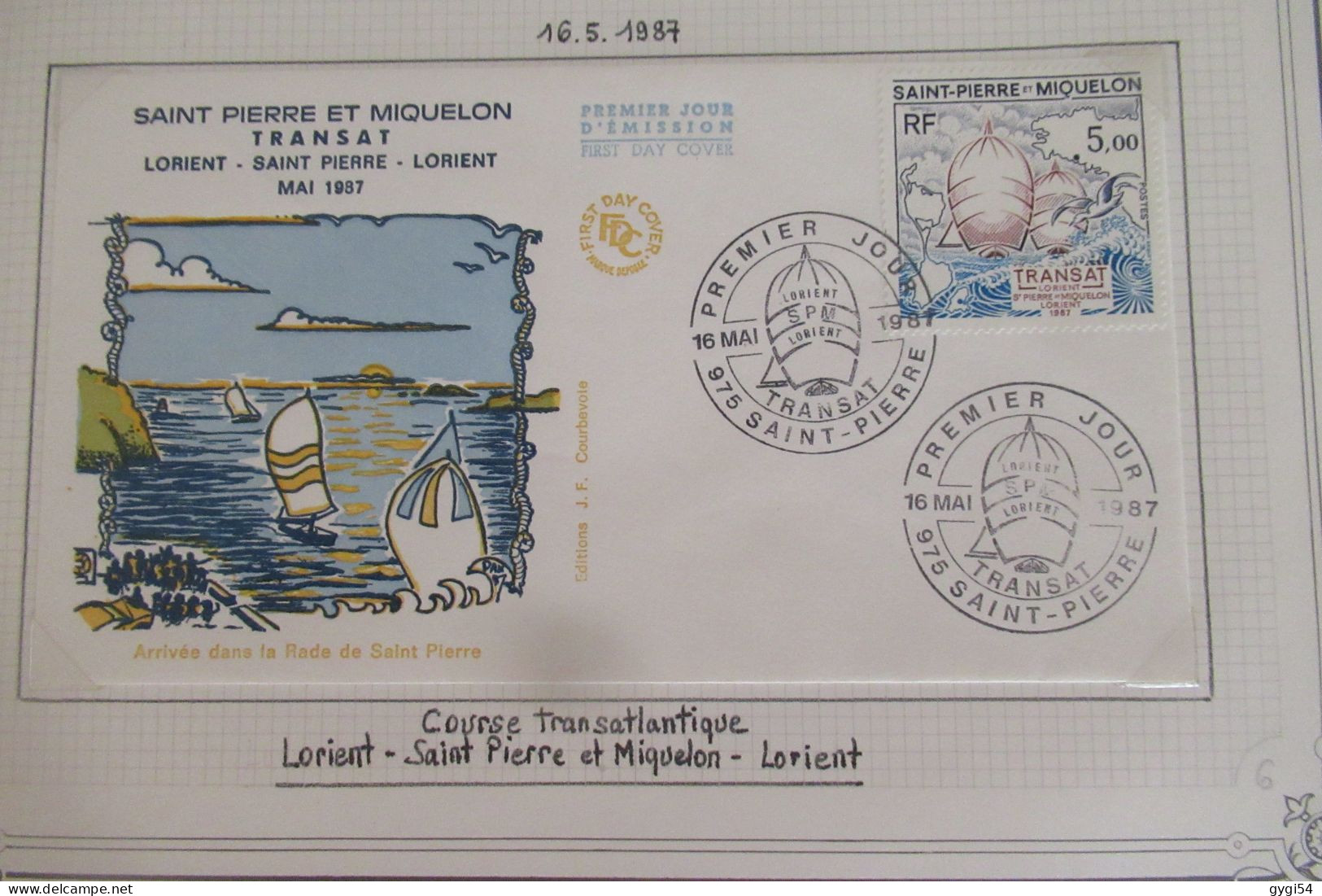 Saint-Pierre Et Miquelon FDC   1987 - FDC