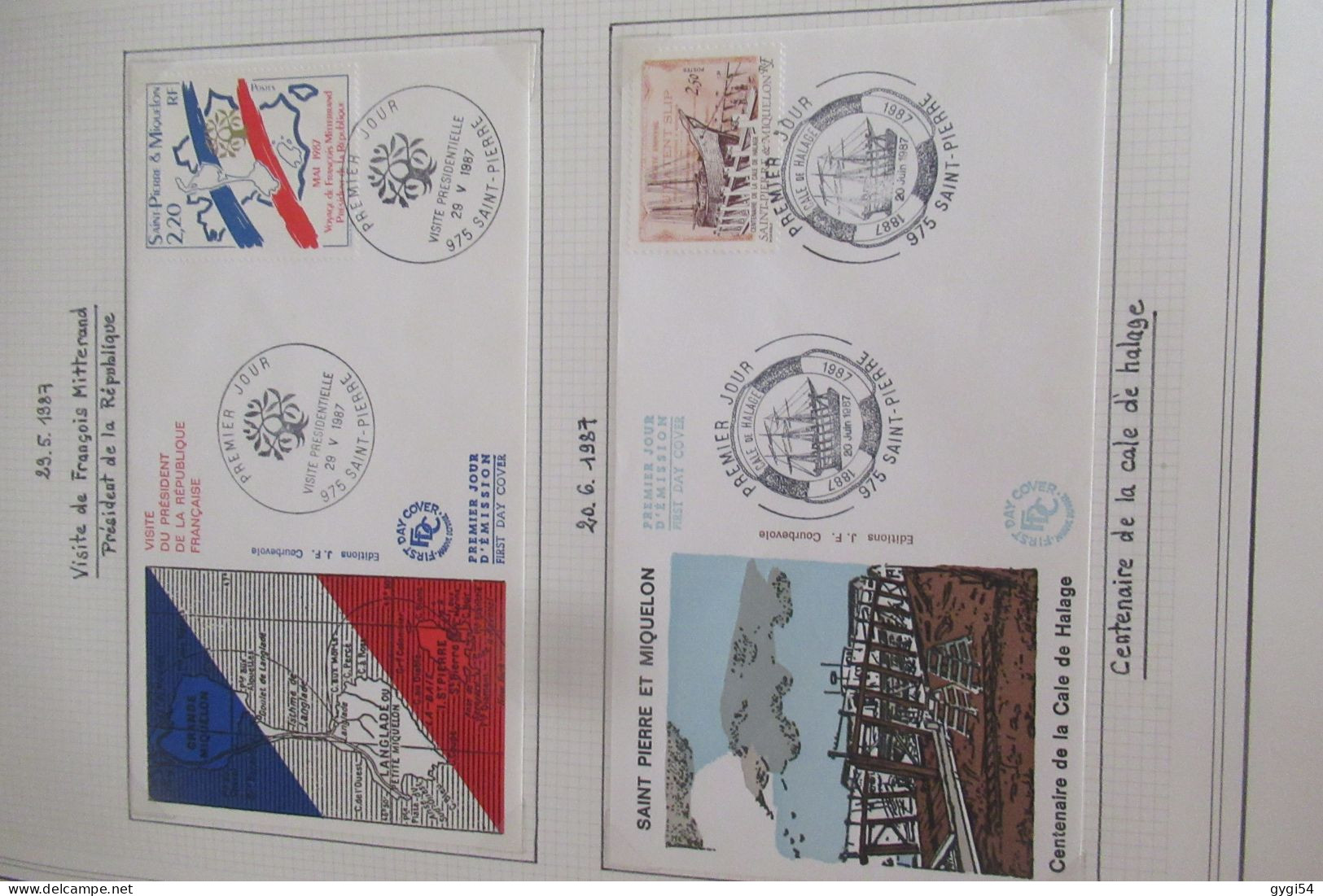 Saint-Pierre Et Miquelon FDC   1987 - FDC