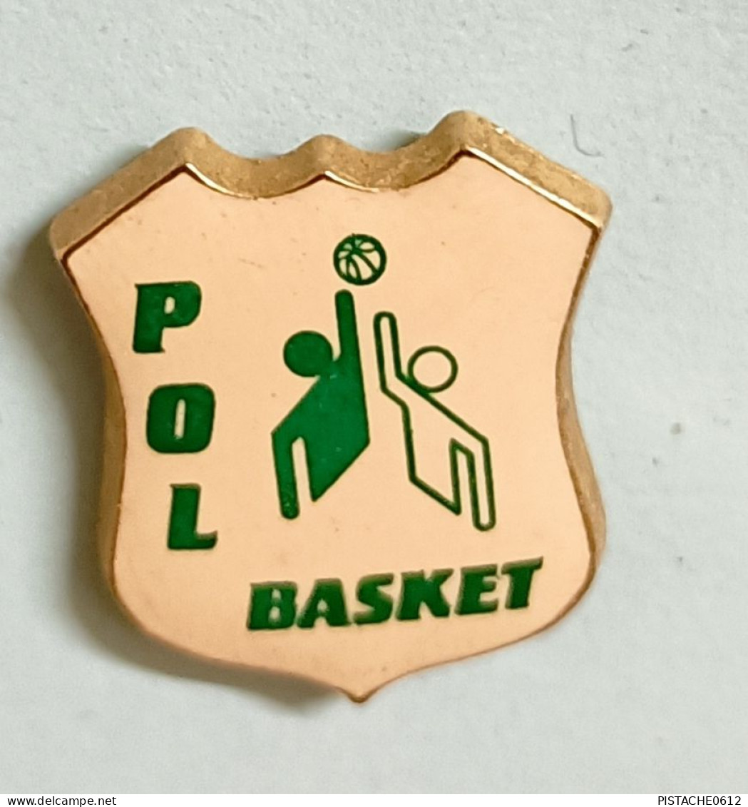 Pin's POL Basket Signé Made In France - Basketball