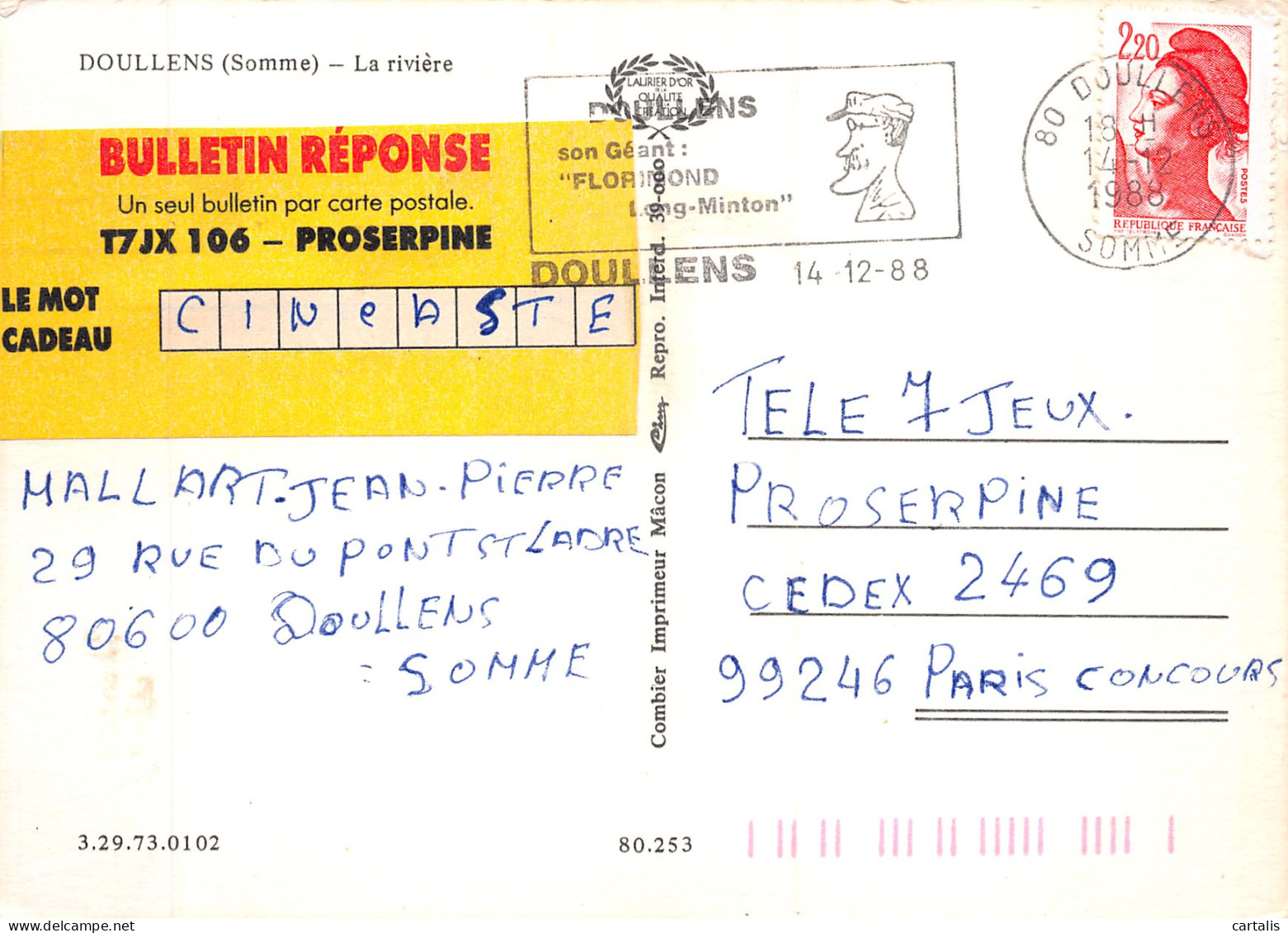 80-DOULLENS-N°C4085-B/0145 - Doullens