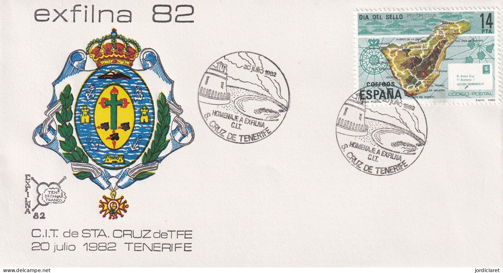 MATASELLOS  1982  STA.CRUZ TENERIFE - Lettres & Documents