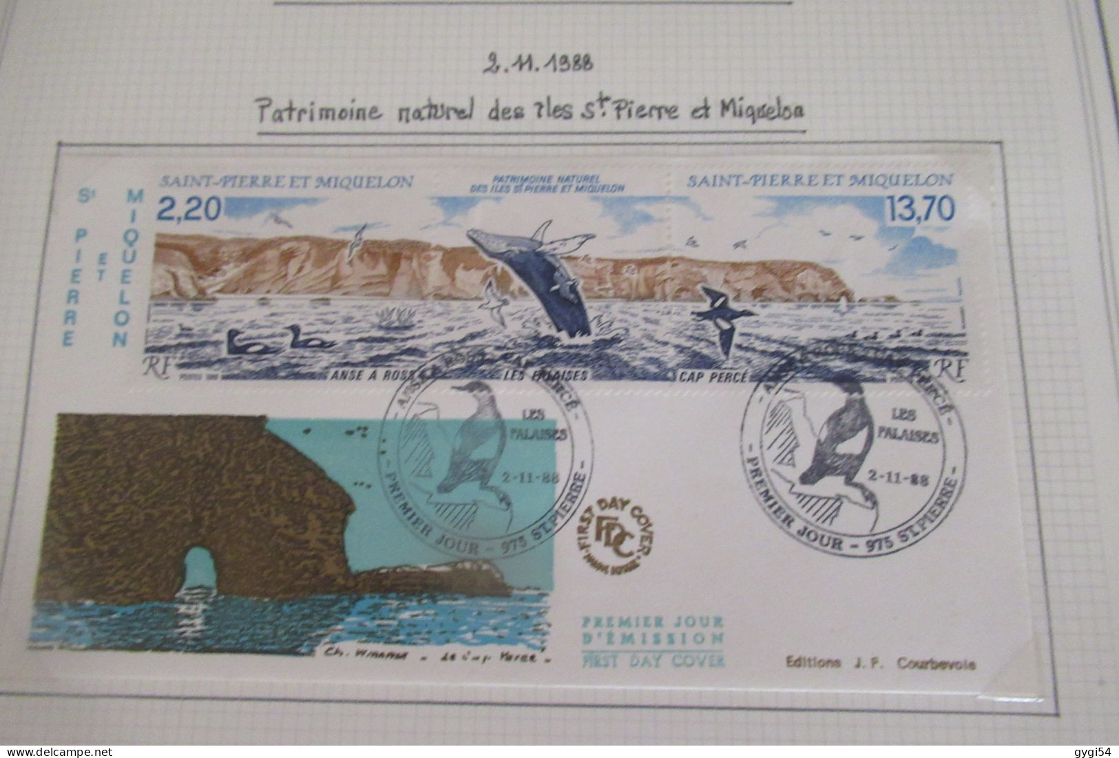 Saint-Pierre et Miquelon FDC   1988