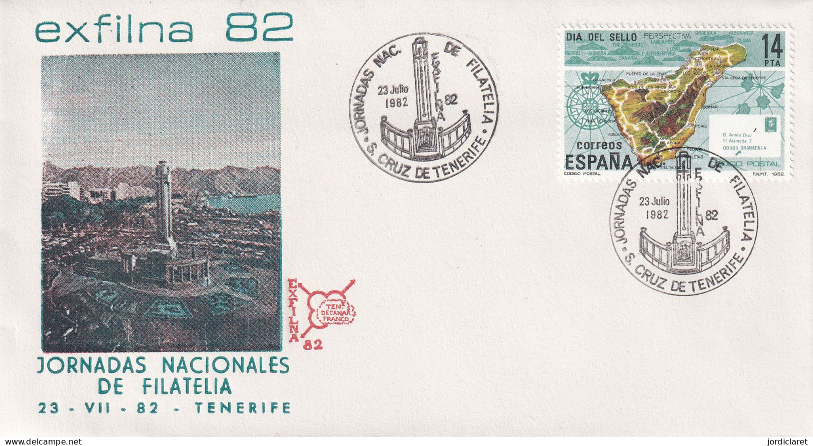 MATASELLOS  1982  STA.CRUZ TENERIFE - Covers & Documents