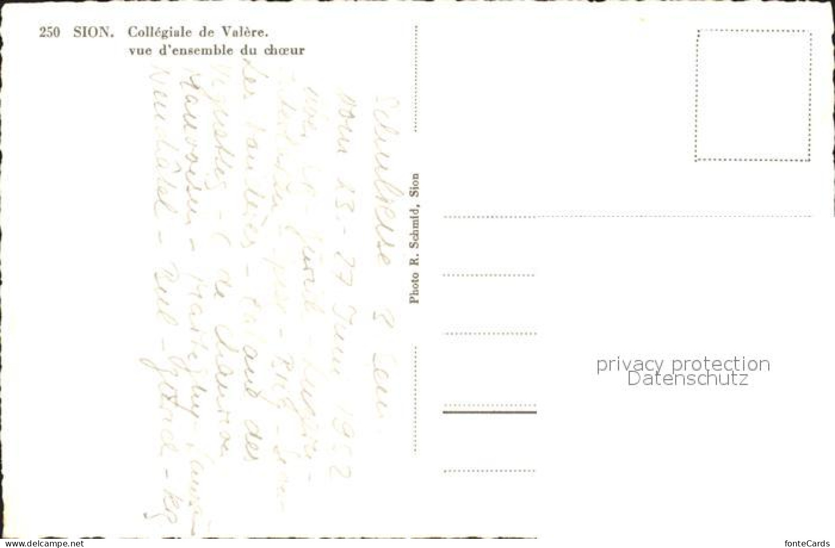 11761642 Sion VS Collegiale De Valere Vue D  Ensemble Du Choeur Sion - Other & Unclassified