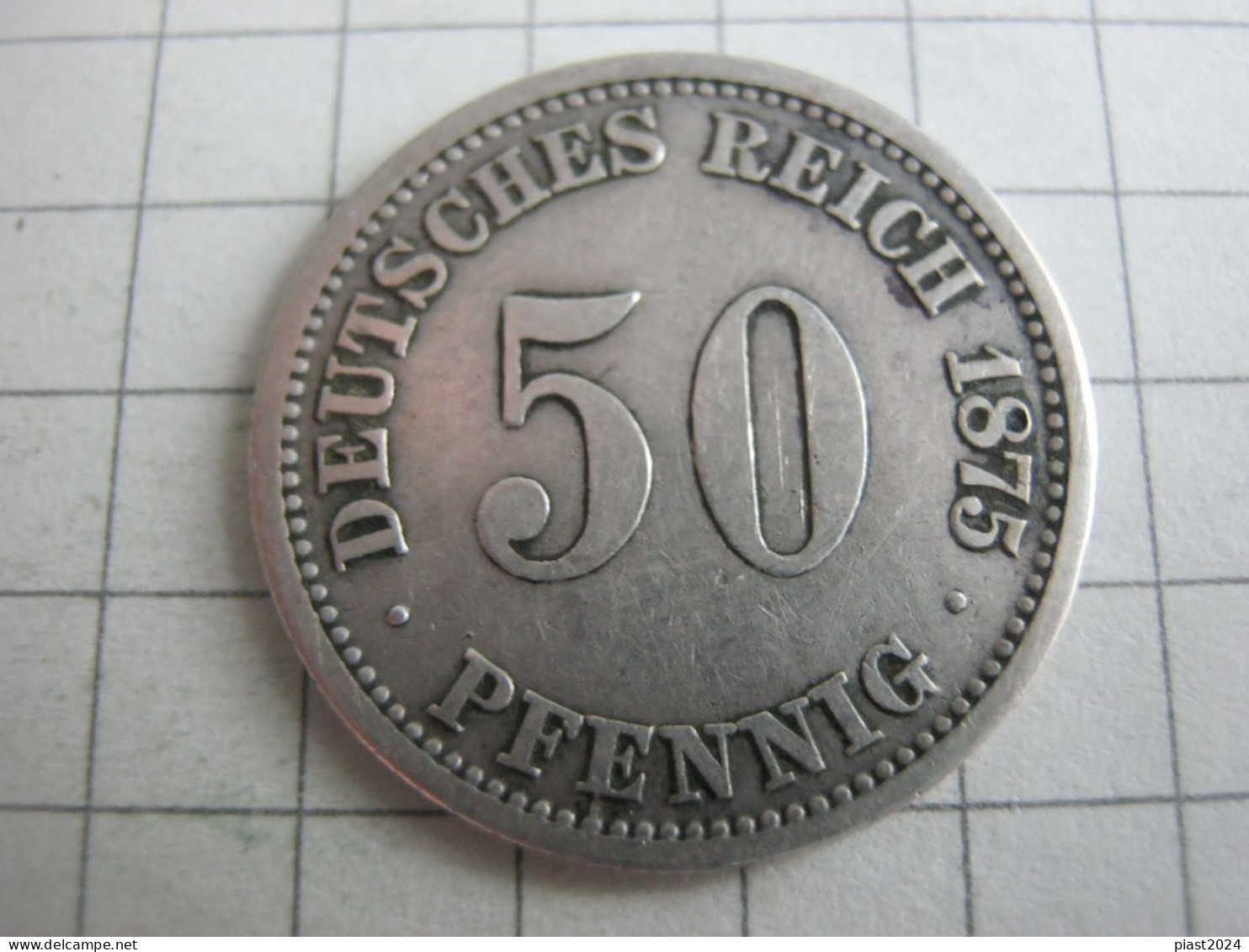 Germany 50 Pfennig 1875 A - 50 Pfennig