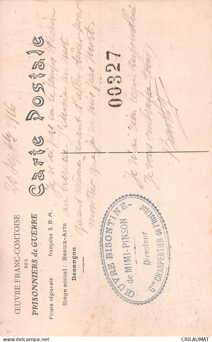 MI-MILITARIA PRISONNIERS DE GUERRE-N°T5111-B/0033 - Guerra 1914-18