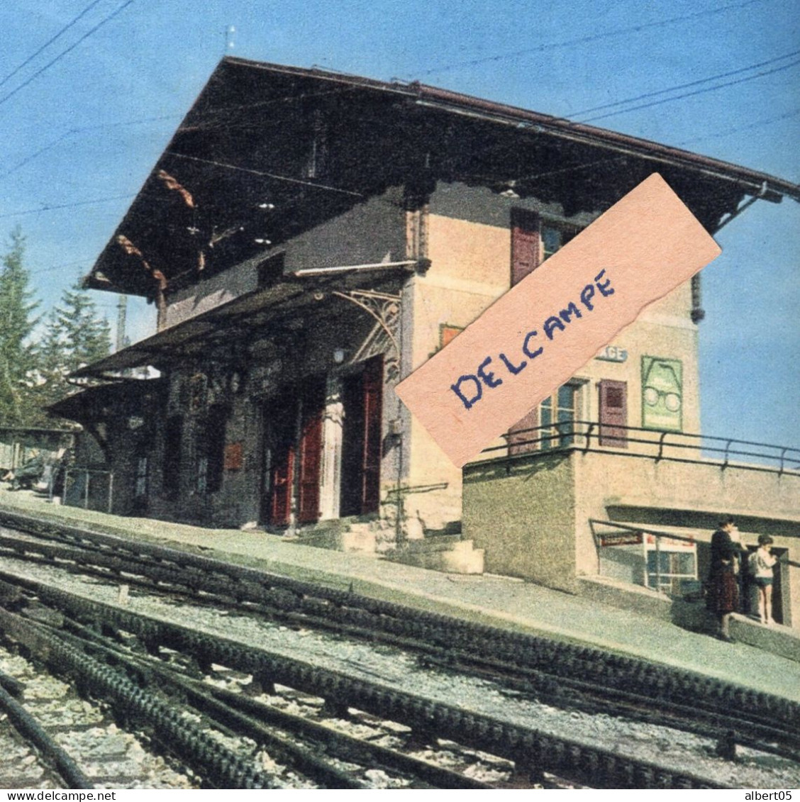 Ligne Aigle-Leysin  Gare De Leysin Eyt Aiguille De Dédoublement Pour Accès Au Viaduc - Reproduction - Leysin