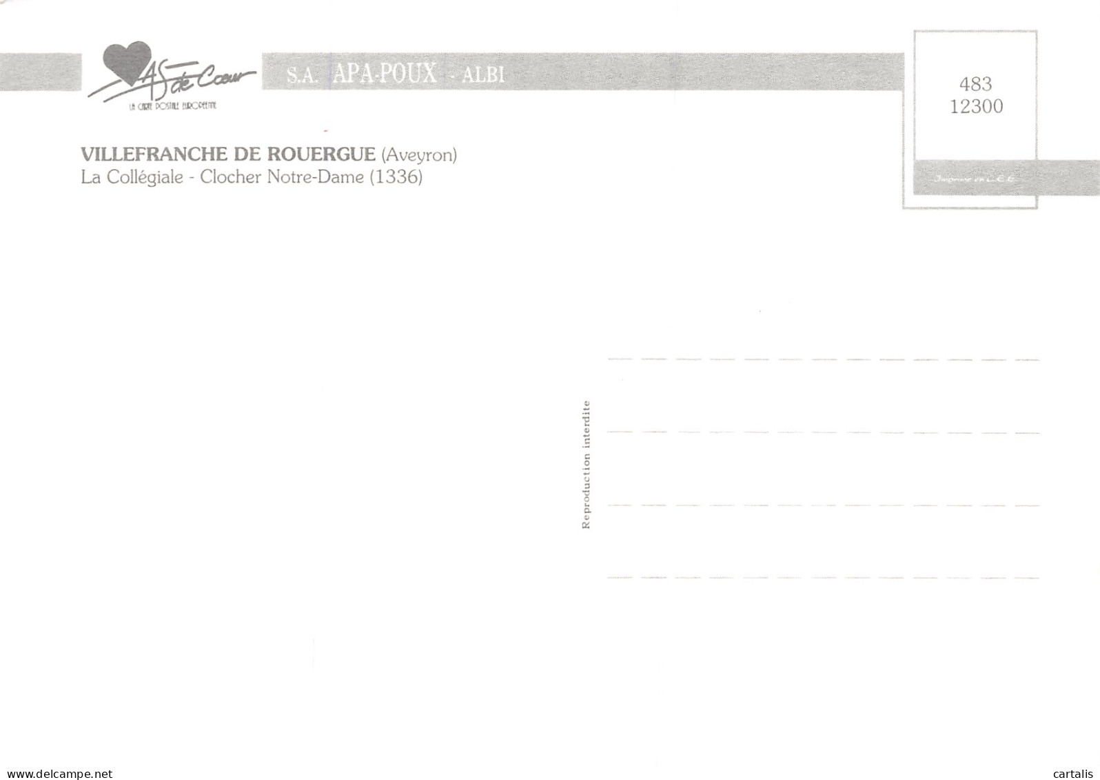 12-VILLEFRANCHE DE ROUERGUE-N°C4087-A/0141 - Villefranche De Rouergue