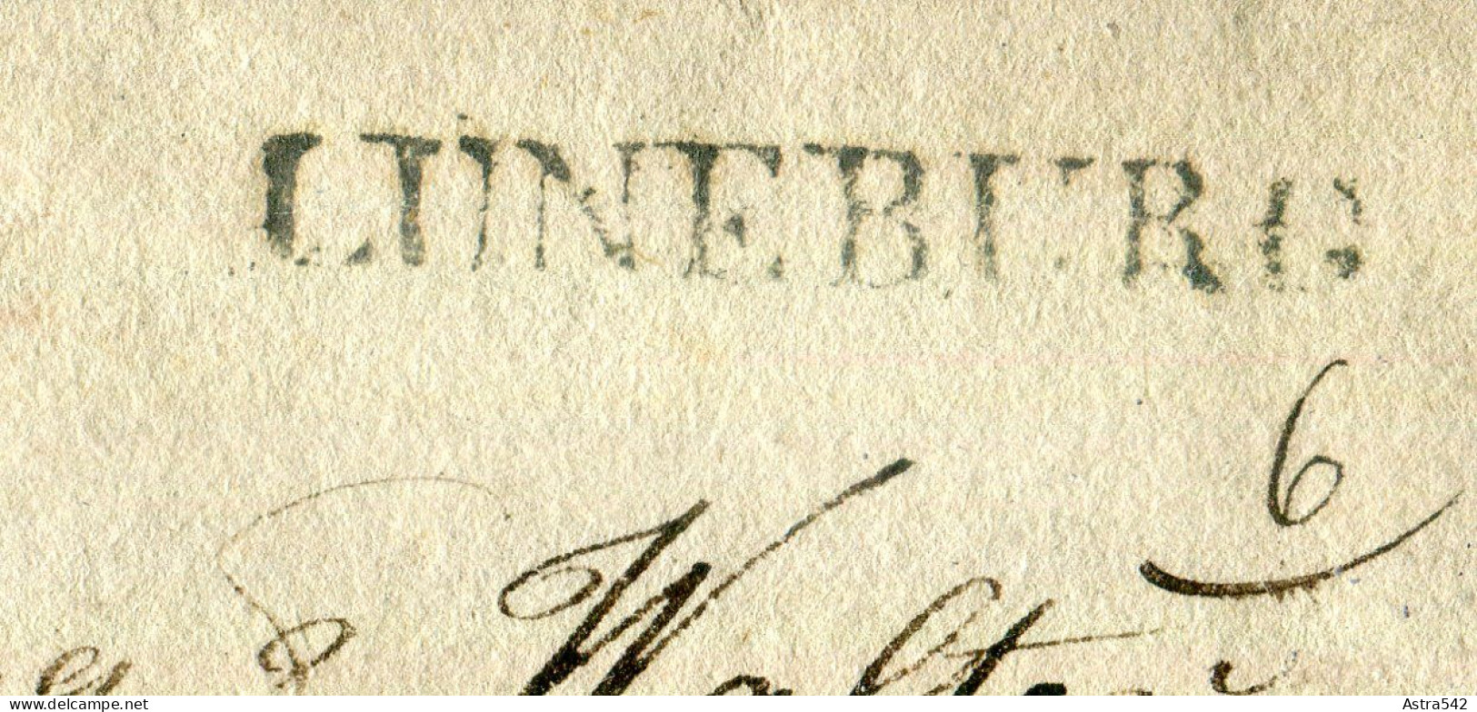 "HANNOVER" 1840, Vorphila-Brief Mit L1 "LUENEBURG" (Fe. 2132-2), Rueckseits Wachssiegel (A1242) - Préphilatélie