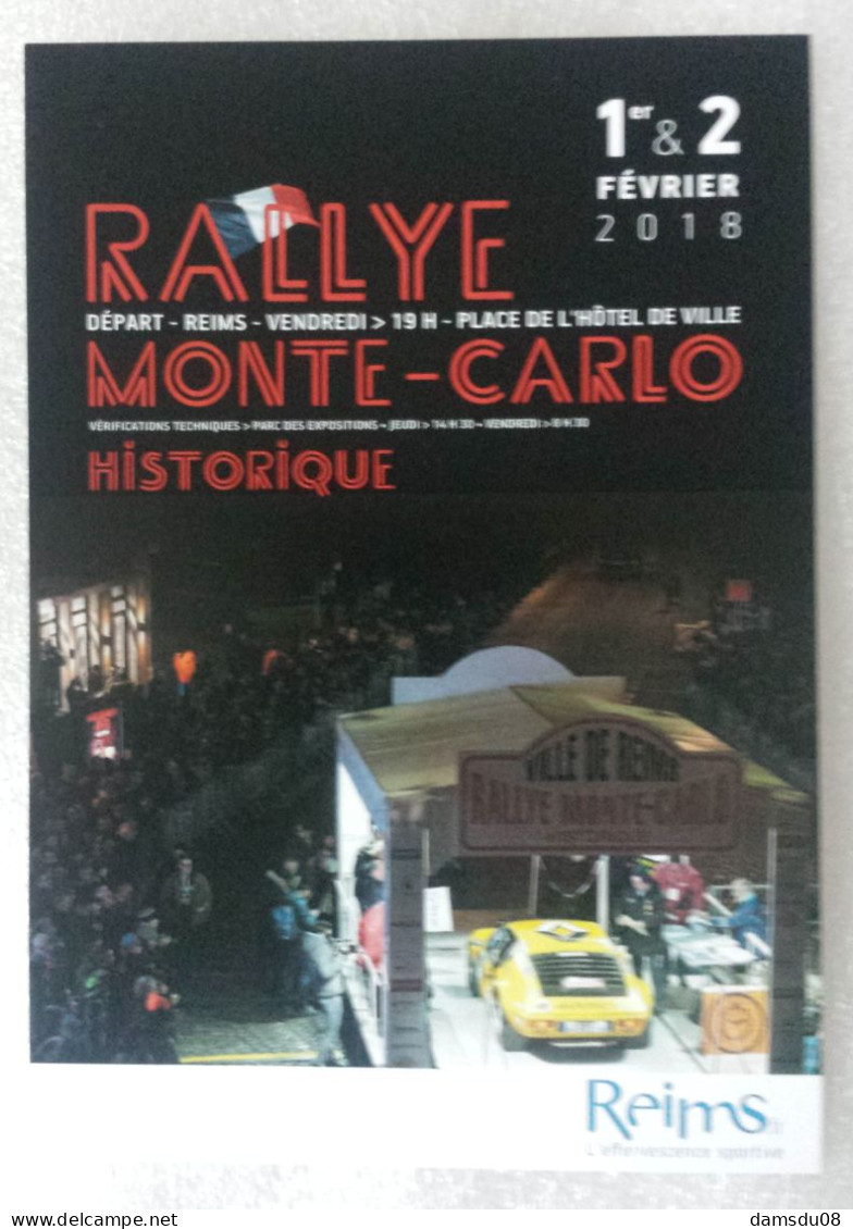 RALLYE MONTE CARLO Historique 2018 Départ Reims Alpine A310 - Rallye
