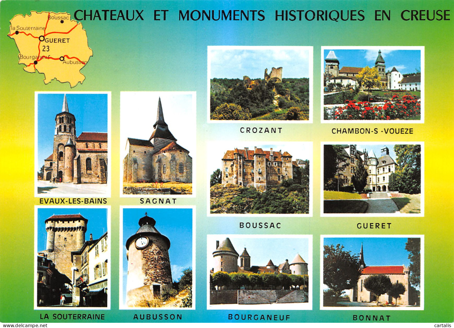 23-LA CREUSE CHATEAUX ET MONUMENTS-N°C4087-B/0339 - Autres & Non Classés