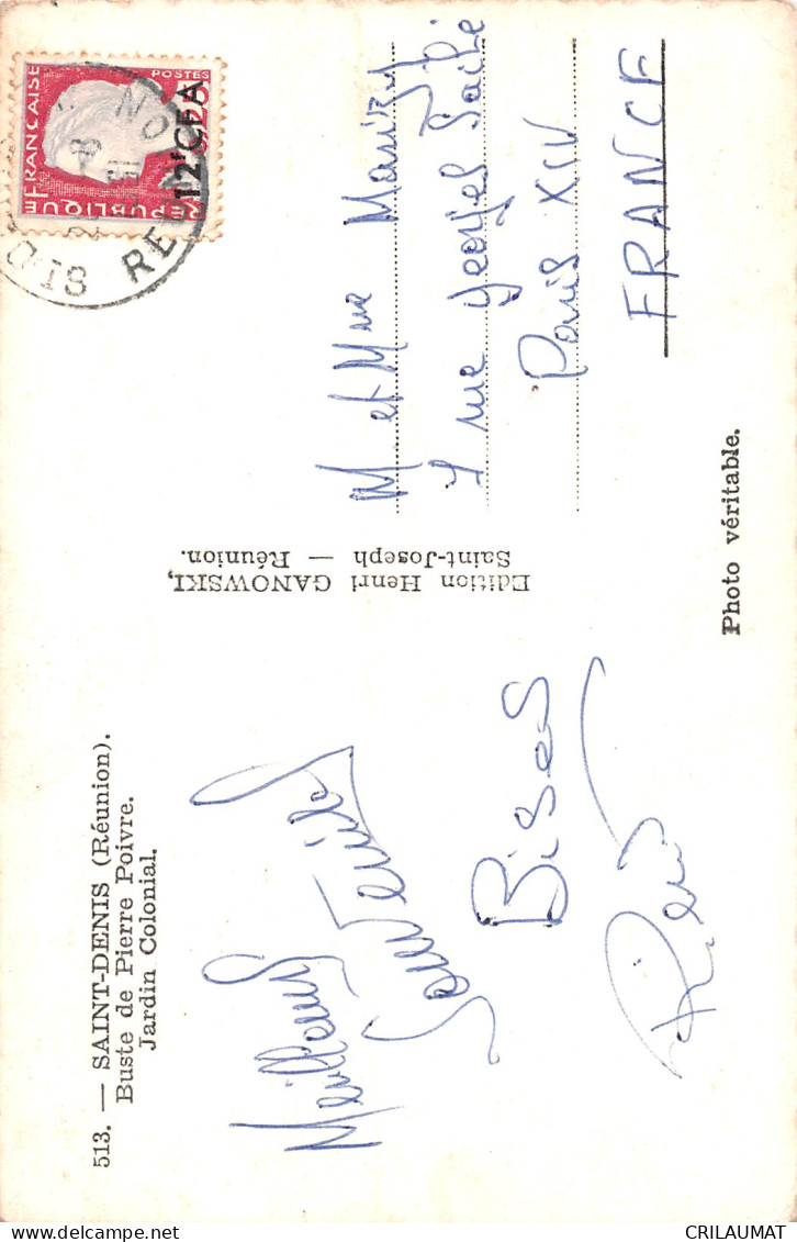 974-LA REUNION SAINT DENIS-N°T5111-G/0345 - Other & Unclassified