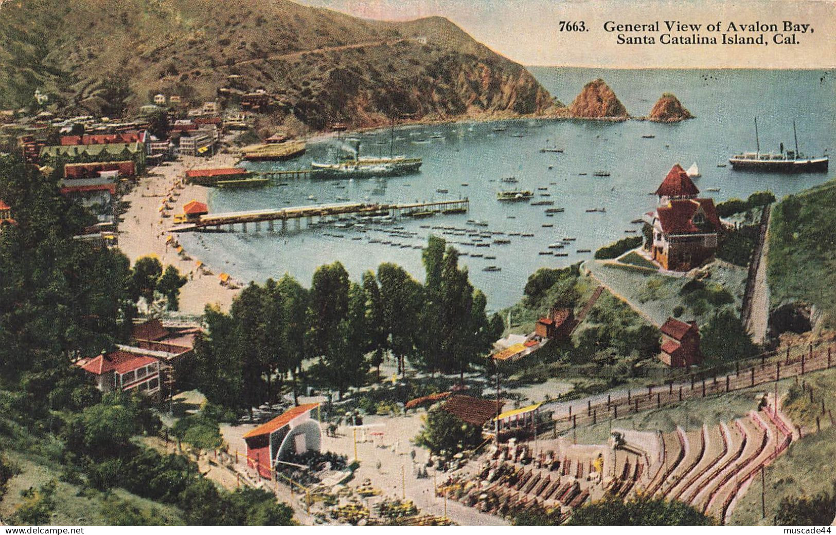 GENERAL VIEW OF AVALON BAY - SANTA CATALINA ISLAND - CALIFORNIA - Other & Unclassified