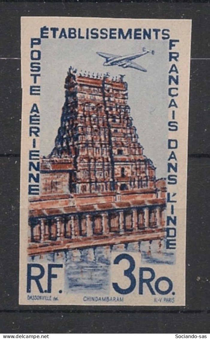 INDE - 1948 - Poste Aérienne PA N°YT. 17a - Chindambaram - VARIETE Non Dentelé / Imperf. - Neuf Luxe** / MNH - Nuevos