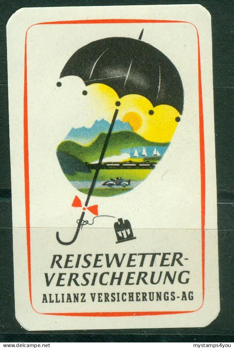 So Sticker | Germany. Reisewetter Versicherung Allianz Versicherungs AG #5-0107 - Aufkleber