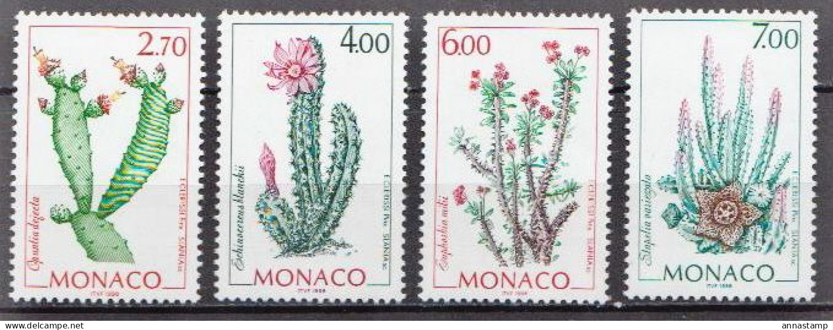 Monaco MNH Set - Sukkulenten
