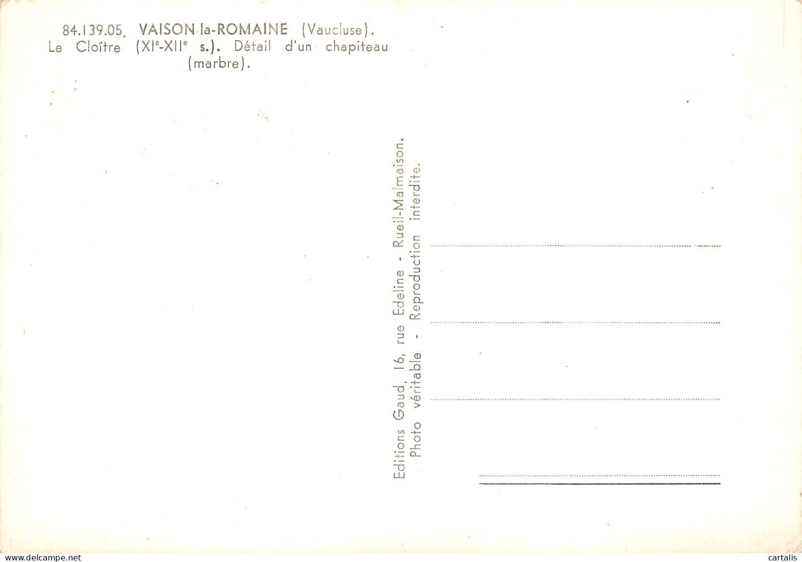 84-VAISON LA ROMAINE-N°C4088-B/0051 - Vaison La Romaine