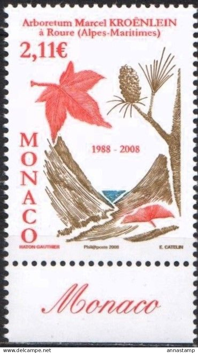 Monaco MNH Stamp - Bomen