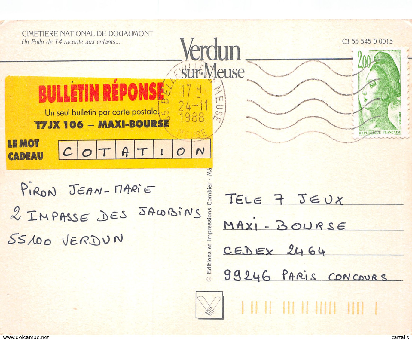 55-DOUAUMONT VERDUN SUR MEUSE-N°C4089-D/0141 - Douaumont