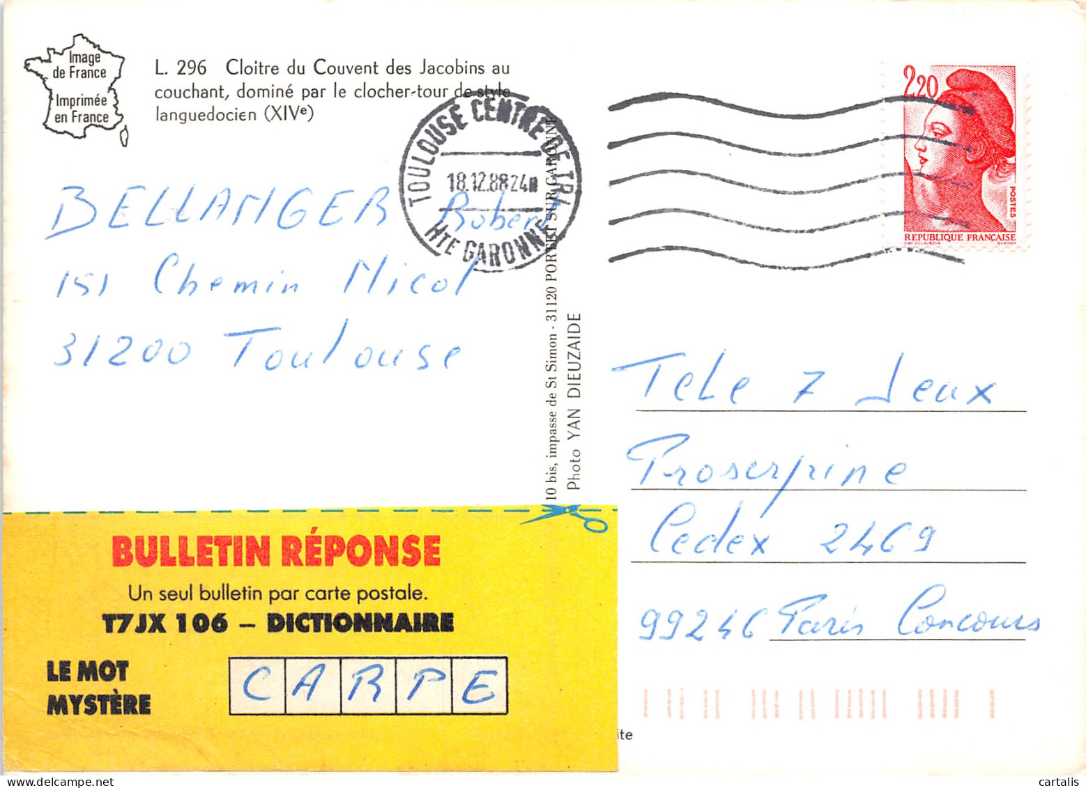 31-TOULOUSE-NC4089-C/0257 - Toulouse