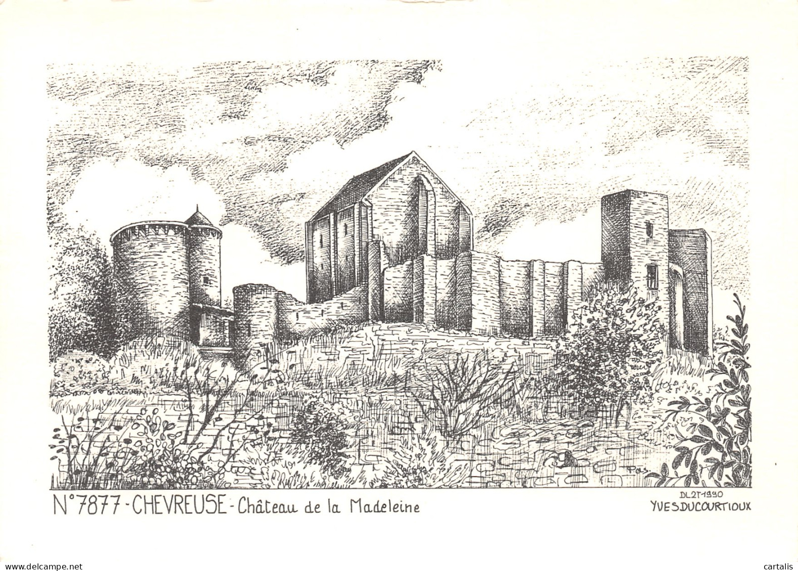 78-CHEVREUSE CHATEAU DE LA MADELEINE-N°C4089-C/0187 - Chevreuse