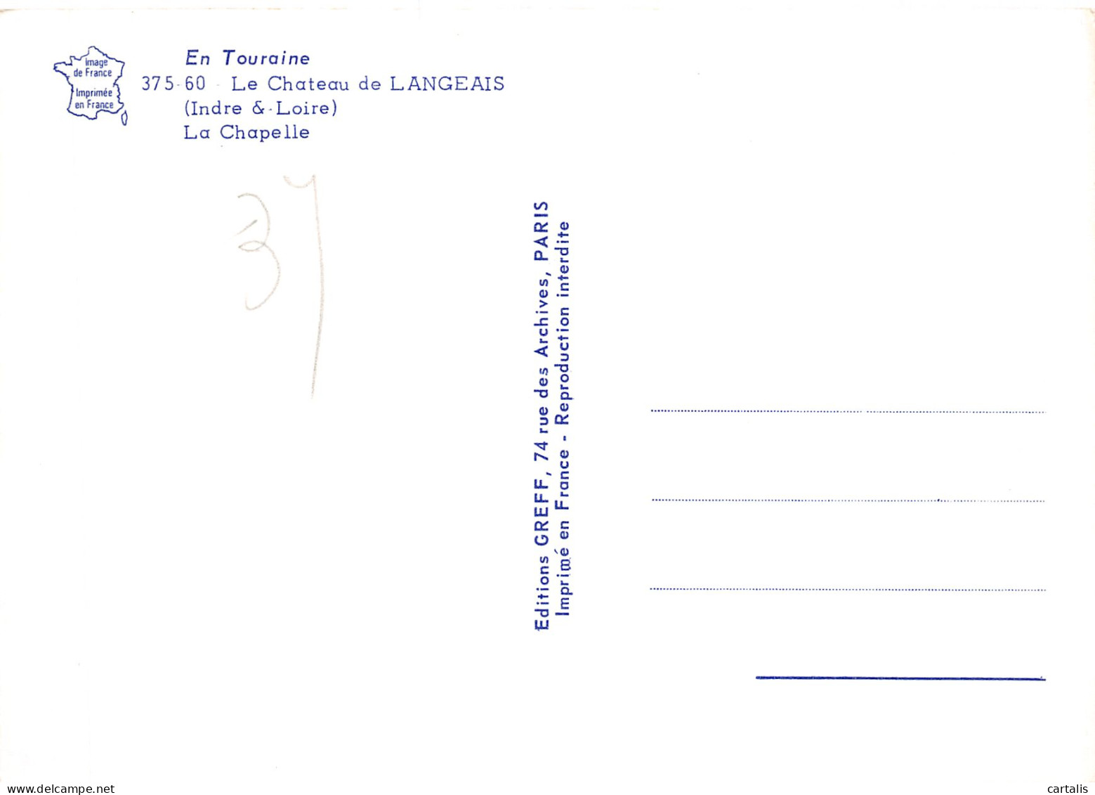 37-LANGEAIS LE CHATEAU-N°C4090-B/0051 - Langeais