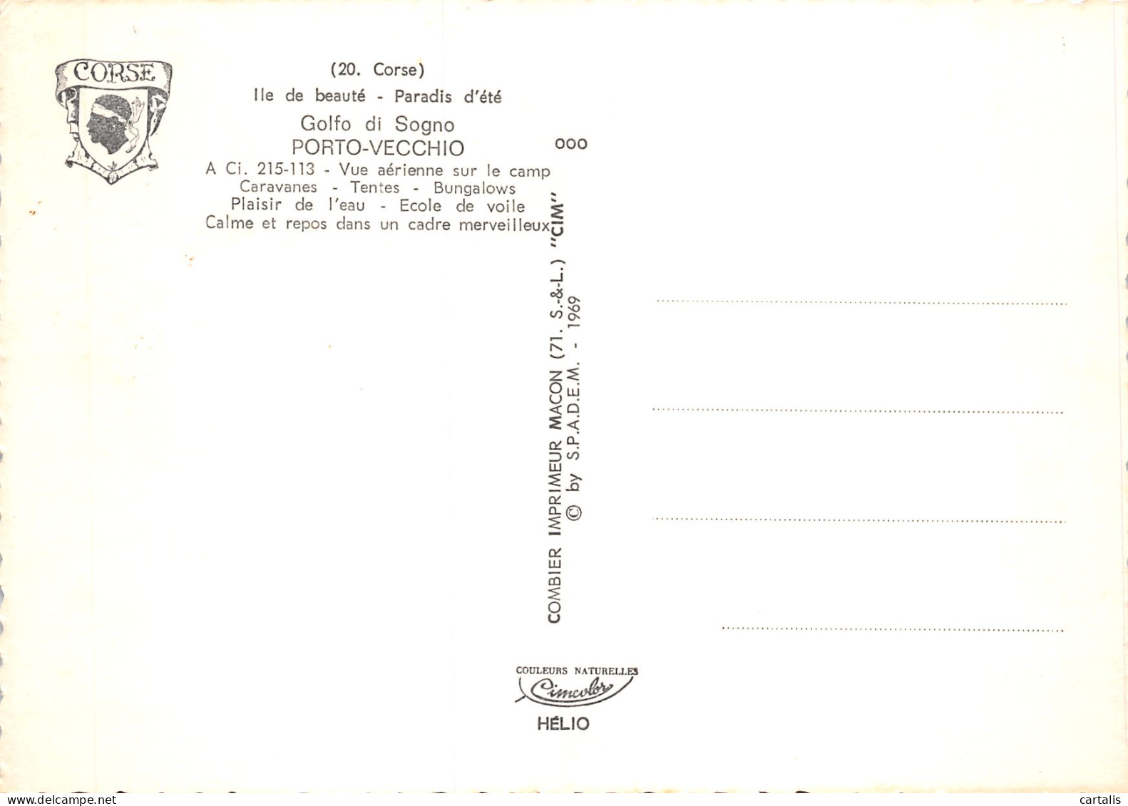 20-LA CORSE GOLFE DE PORTO VECCHIO-N°C4090-C/0165 - Other & Unclassified