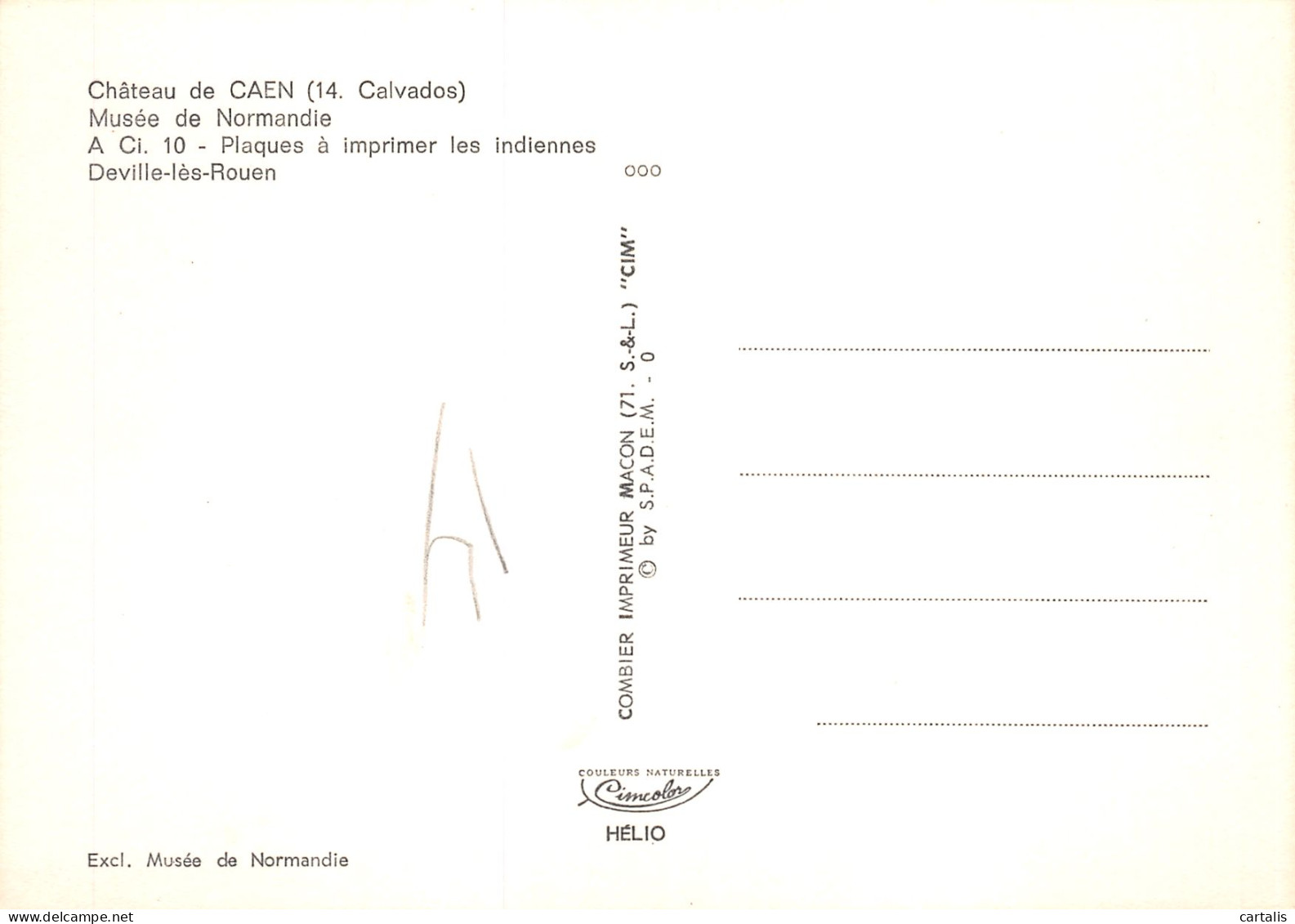 14-CAEN LE CHATEAU-N°C4090-B/0271 - Caen